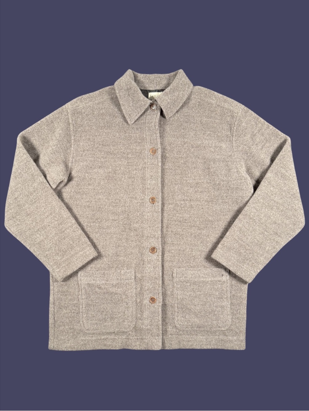 J.Crew Wool Blend Button Front Chore Jacket Coat Size Small | Made in Italy
